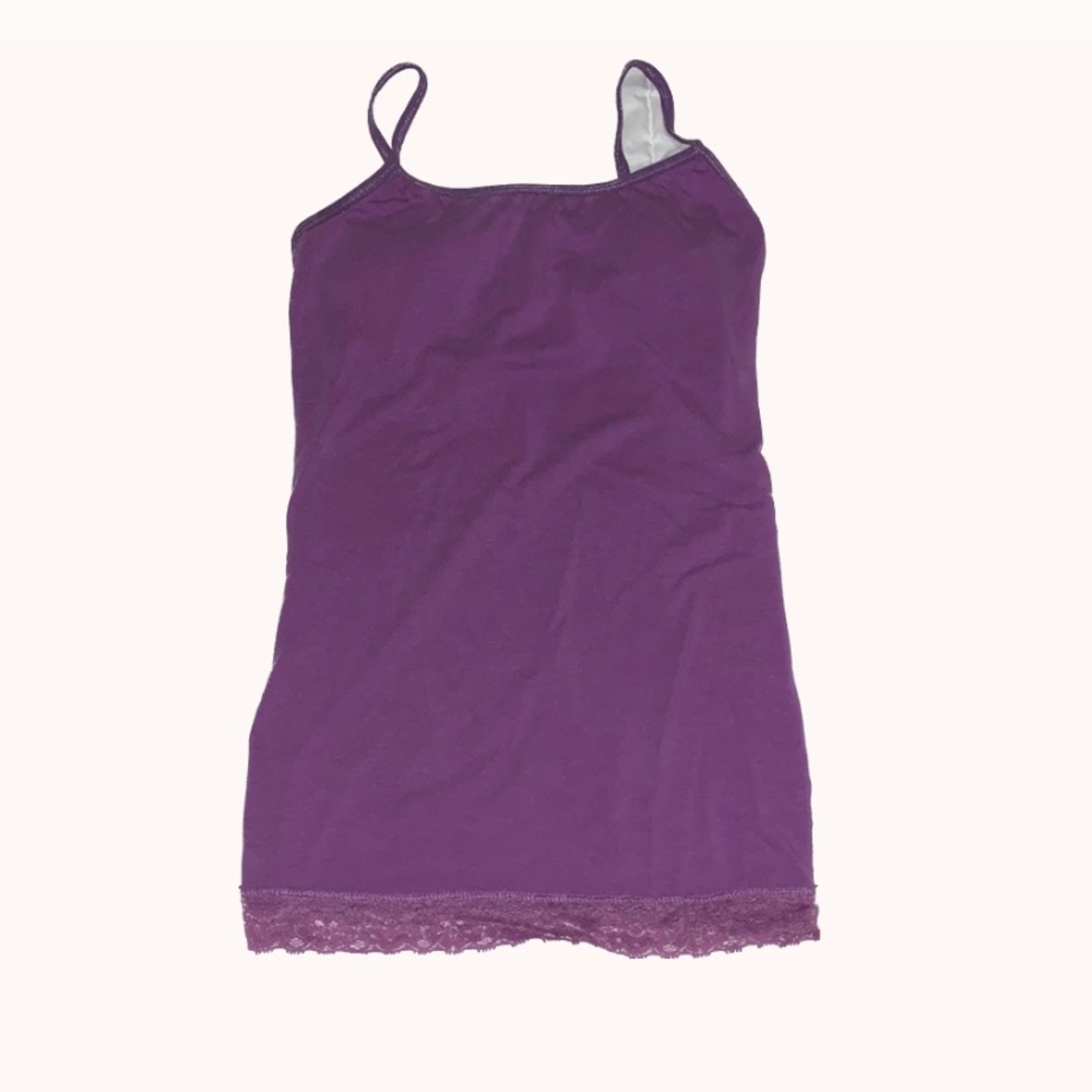 Light Purple Lace Tank Top
